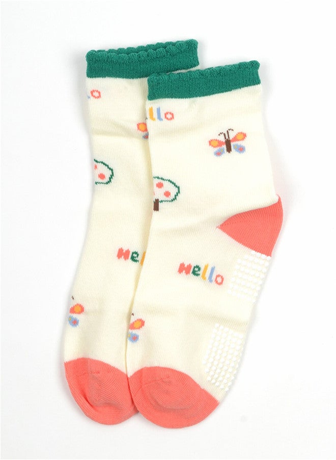 FOOTPRINTS FOOTPRINT 6 Pairs Infant Kids Unisex Multi-Colored Ankle-Length Assorted Antiskid Cotton Socks - Image 3